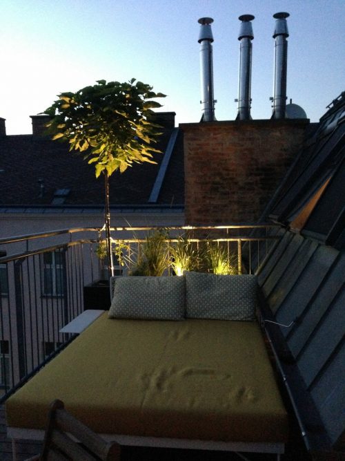Vienna Roof Garden at Night